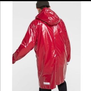 Zara plastic red raincoat / windbreaker 2019